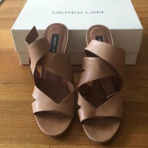 Derek Lam “Freda” tan leather heels sandals size 9